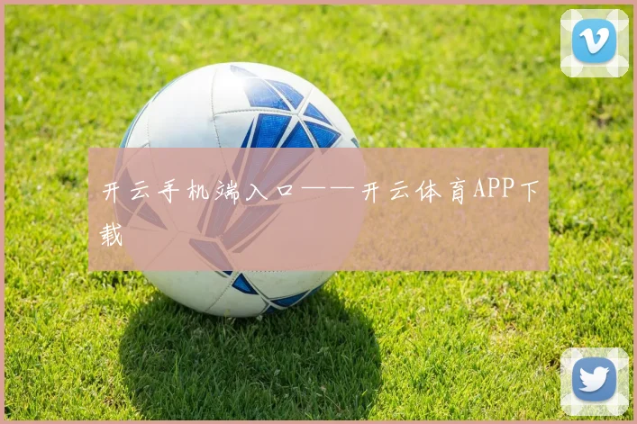 开云手机端入口——开云体育APP下载